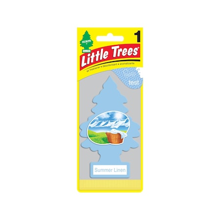 Little Trees Little Trees Summer Linen Scent Car Air Freshener Solid 1 pk U1P-10574